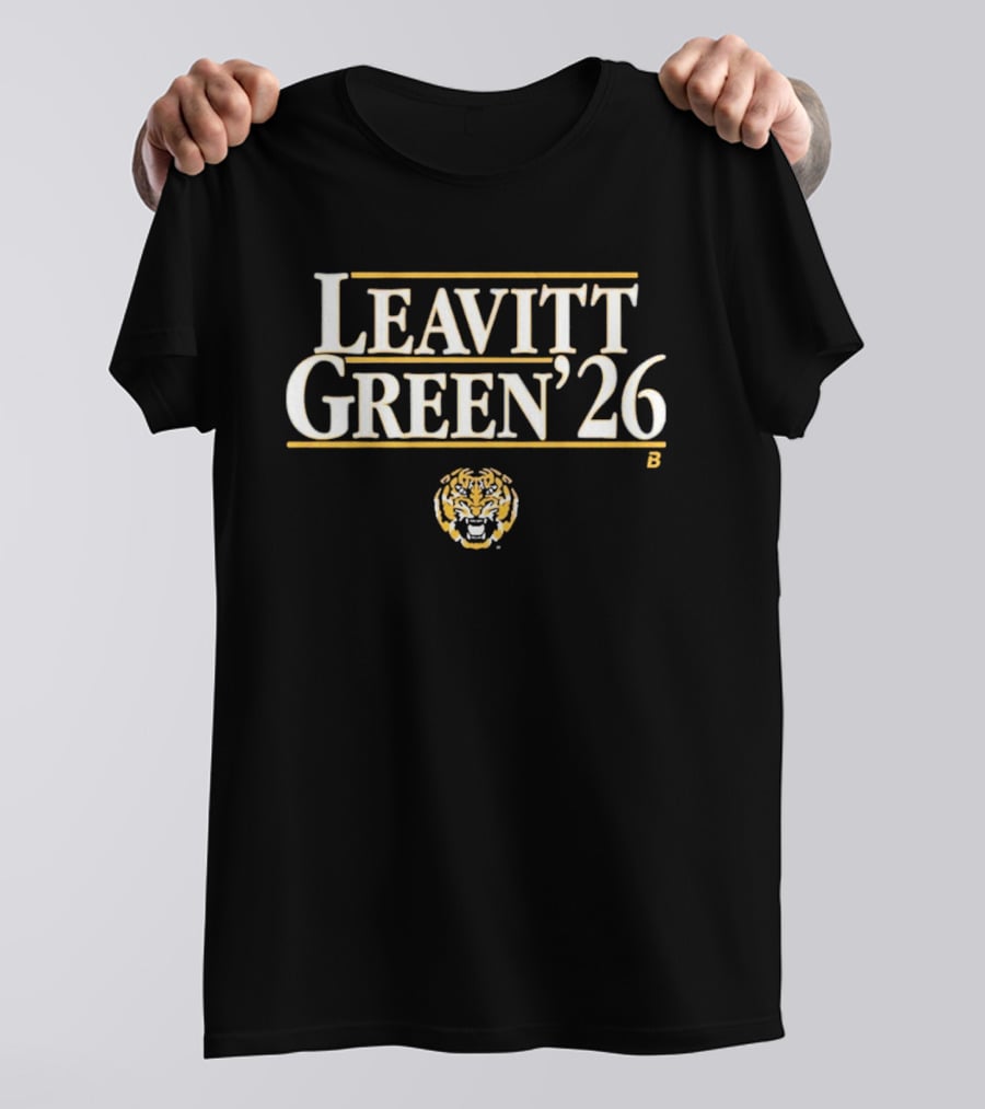 LSU Tiger Football Leavitt Green '26 T-Shirt