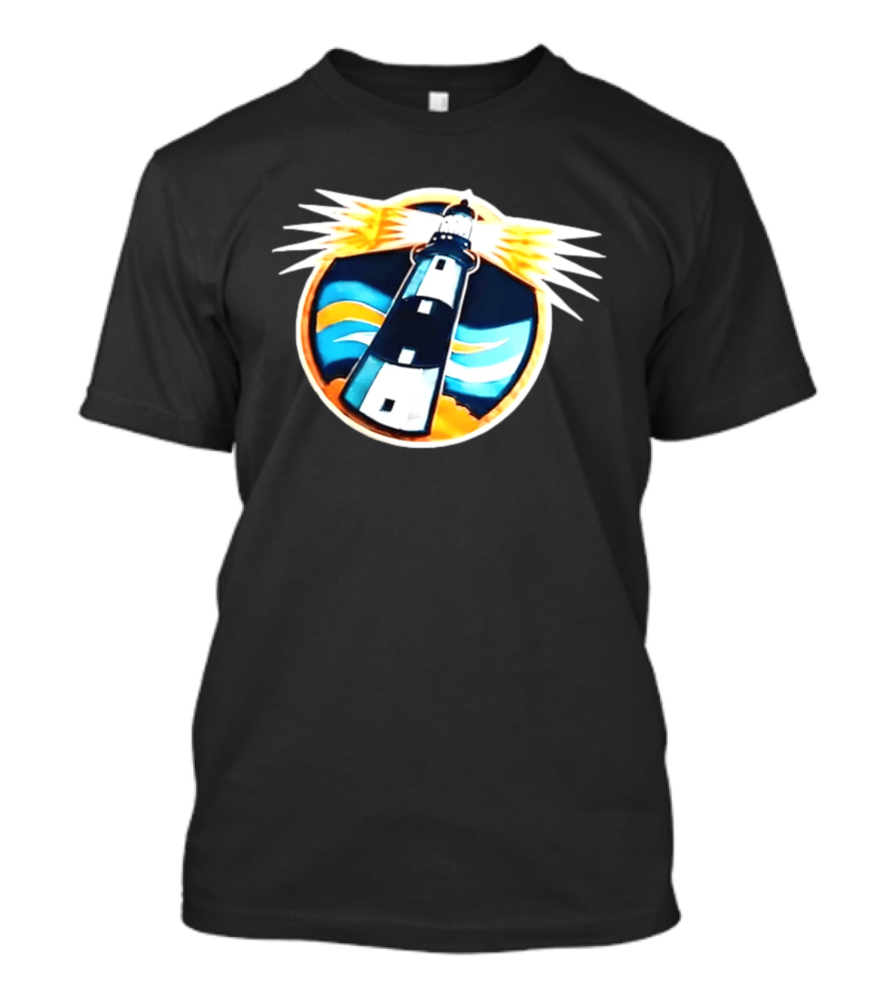 New York Islanders Navy Lighthouse буккаịt Sports Realistic Team Concept T-Shirt