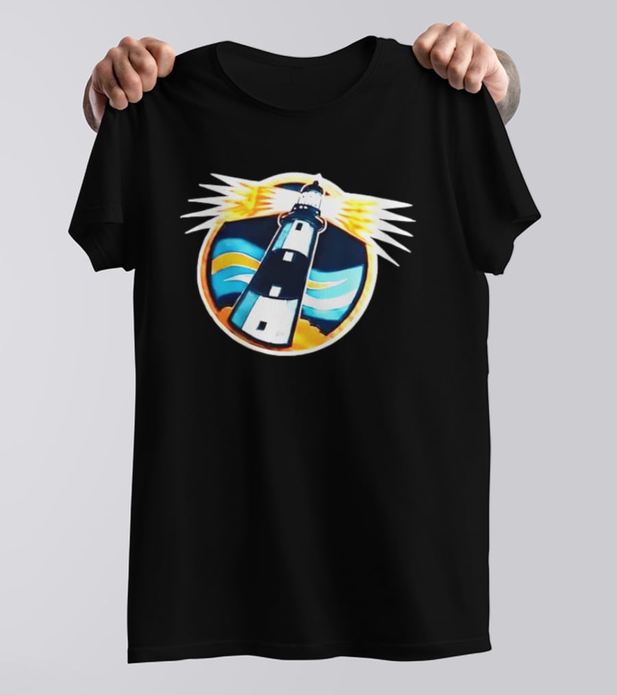 New York Islanders Navy Lighthouse буккаịt Sports Realistic Team Concept T-Shirt
