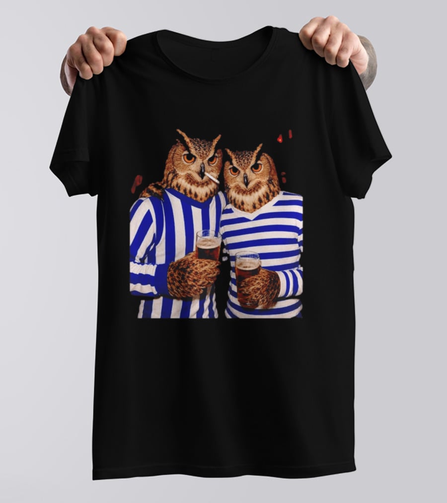 The Owls Night Out Classic Football Smoking Beer Party T-Shirt