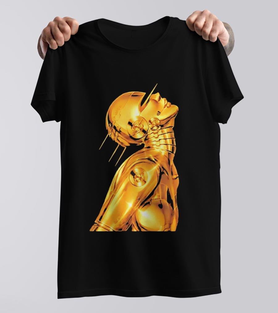 The Weeknd Echoes Of Silence Golden Futuristic Robot T-Shirt
