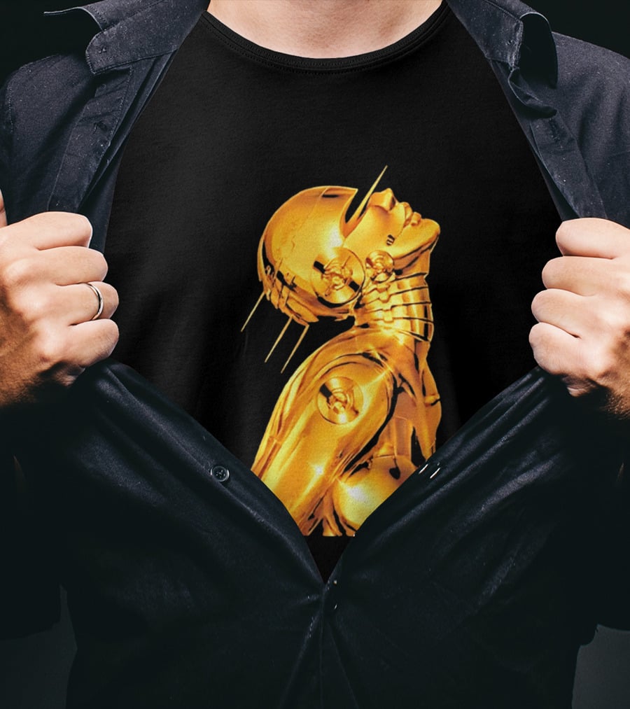 The Weeknd Echoes Of Silence Golden Futuristic Robot T-Shirt