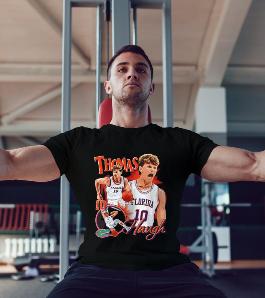 Thomas Haugh Florida Gators Basketball 10 NCAA Player T-Shirt