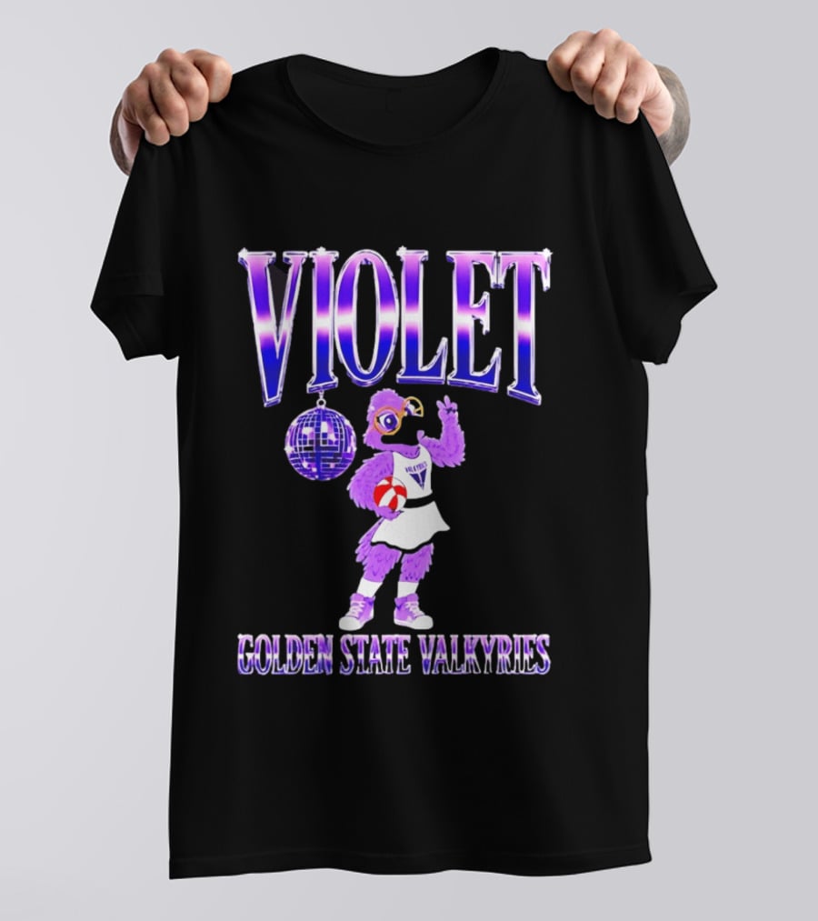 Violet Disco Golden State Valkyries Volleyball T-Shirt