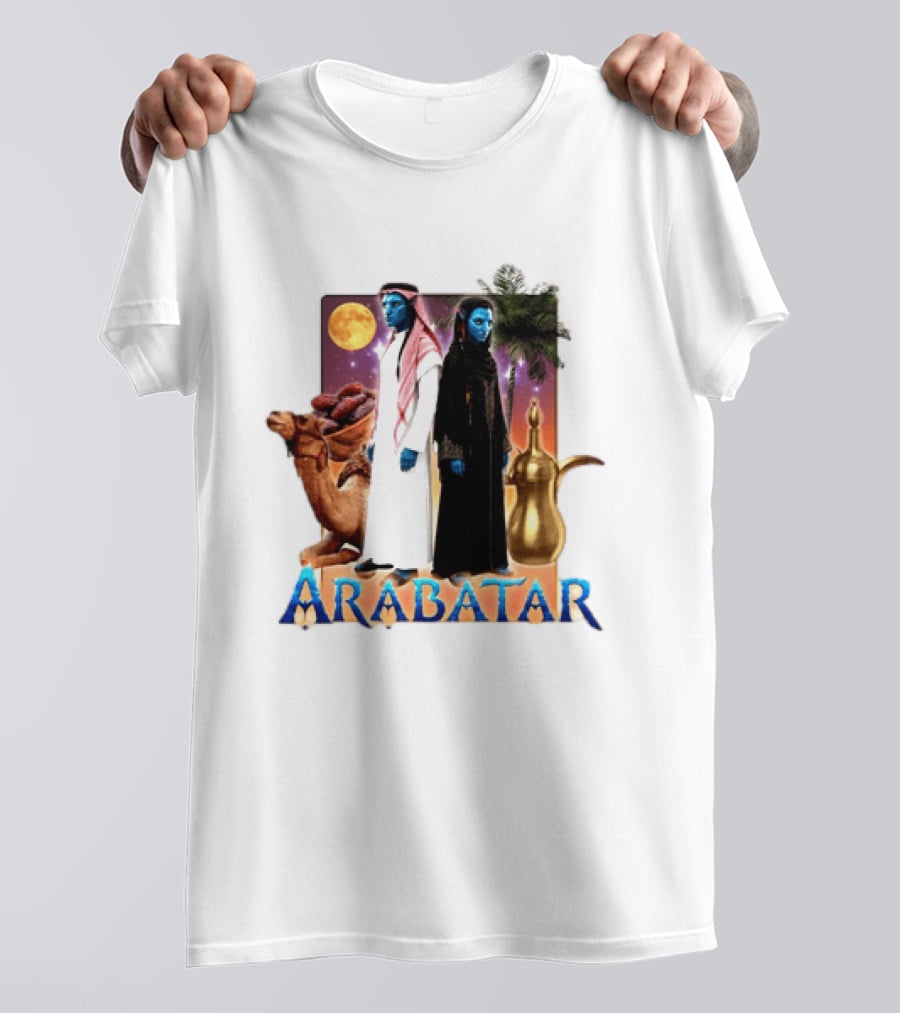 ARABATAR Fantasy Characters With Camel Dates Kettle Palm Moon T-Shirt