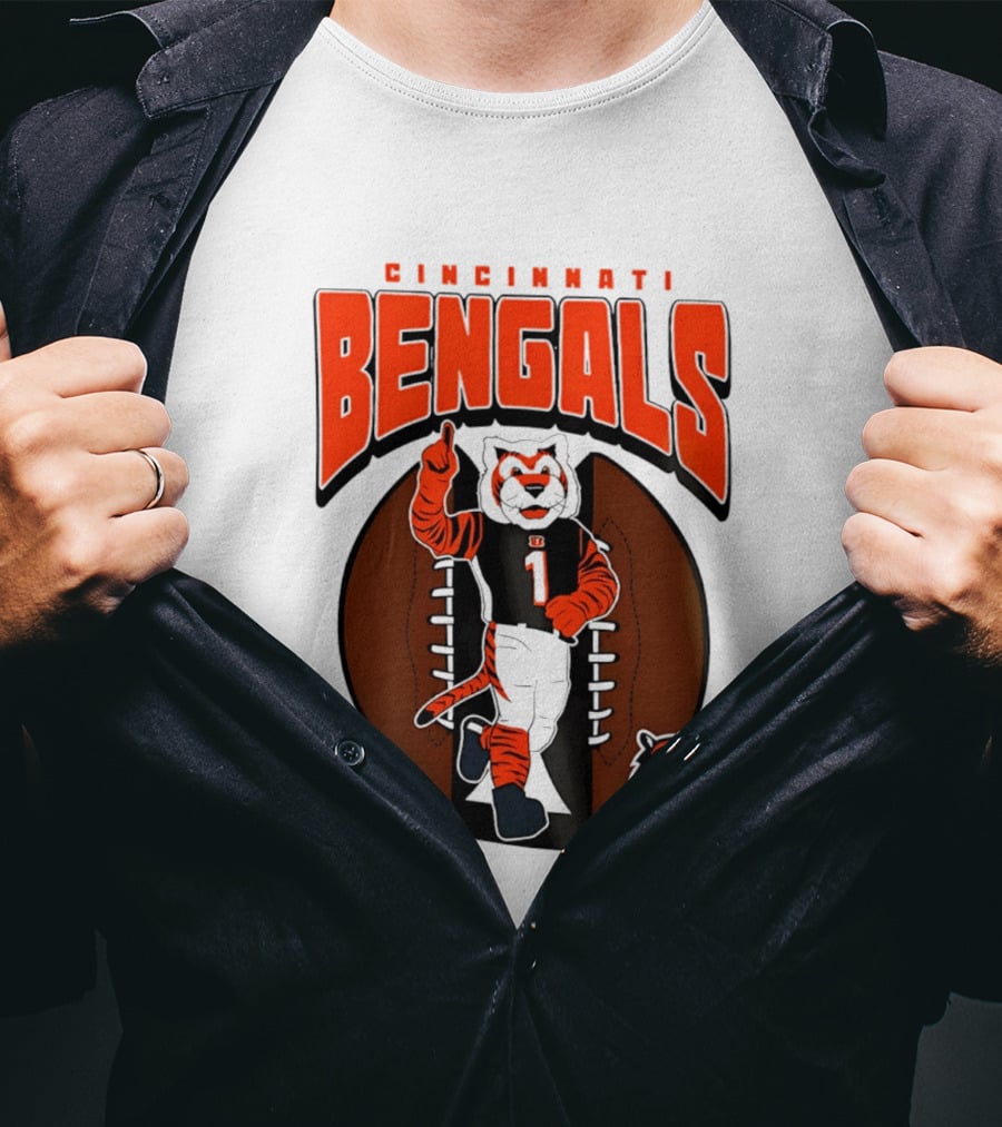 Cincinnati Bengals Tiger Mascot Football Fan Mania 2026 T-Shirt