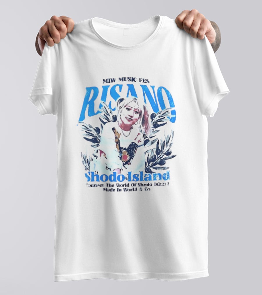 MTW Music Presents Risano Blonde Woman Pigtails Connect Shodo Island Made In World And Co T-Shirt