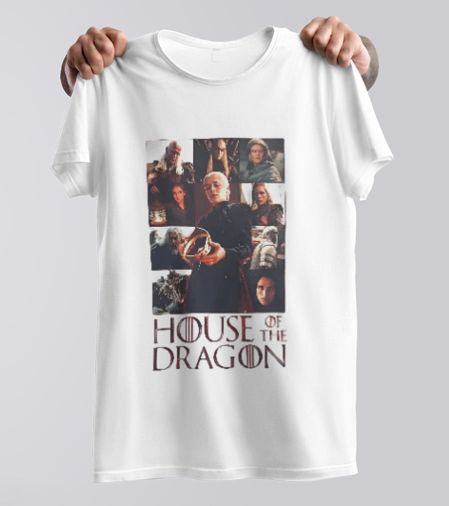 House Of The Dragon Rhaenyra Targaryen Characters Collage T-Shirt