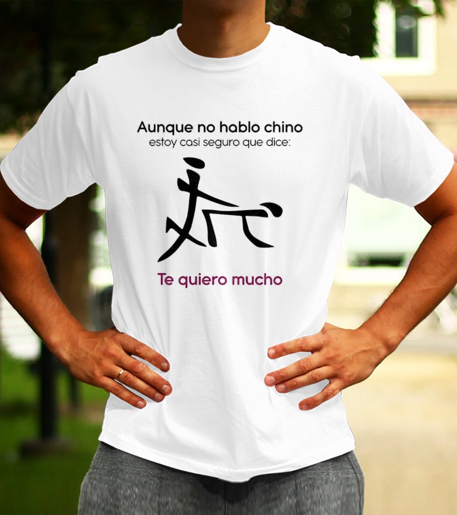 Aunque No Hable Chino Estoy Casi Seguro Que Dice Te Quiero Mucho T-Shirt