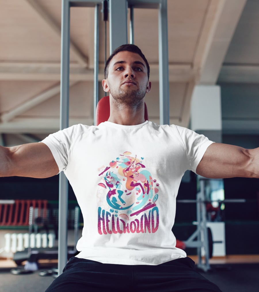 Spindlehorse Hellhound Colorful Dynamic Characters T-Shirt