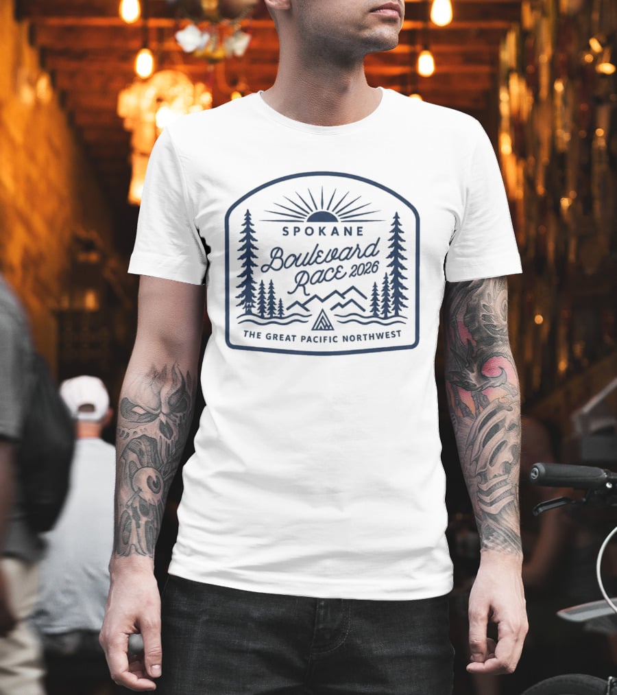 Spokane Boulevard Race 2026 Sun And Trees The Great Pacific Northwest T-Shirt