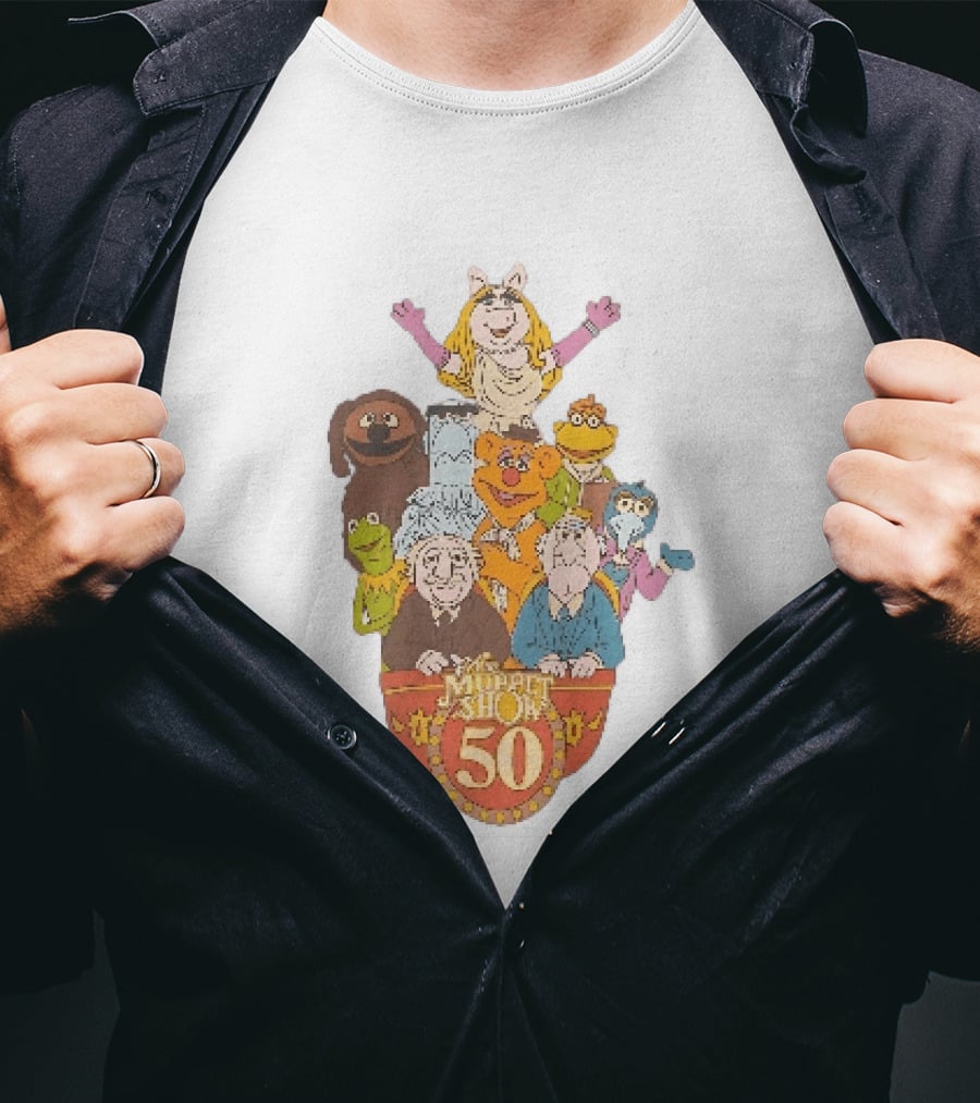 The Muppet Show Anniversary 50 Iconic Characters Celebration T-Shirt