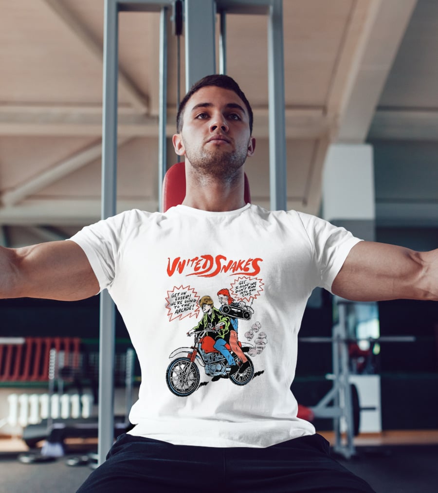 United Snakes Get On Loser We're Going To The Arcade Motorcycle Adventure T-Shirt