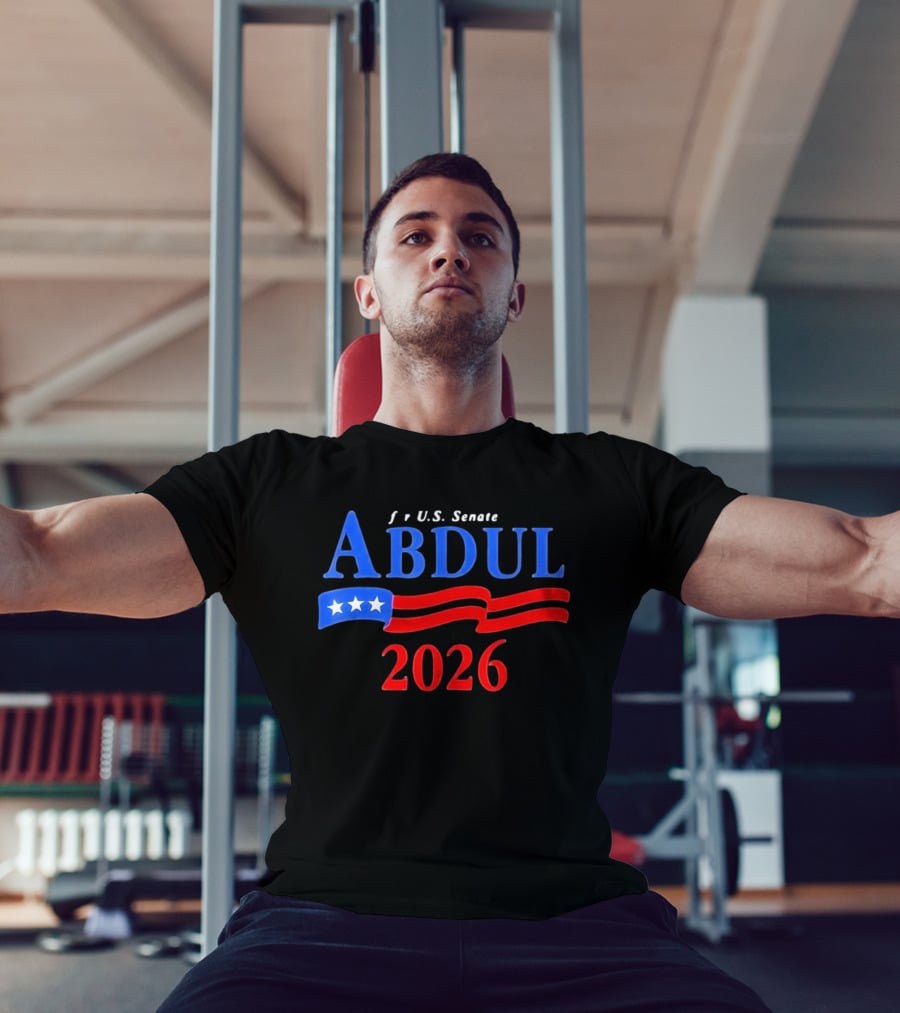 ABDUL 2026 US Senate Campaign Vintage Patriotic Stars And Stripes T-Shirt