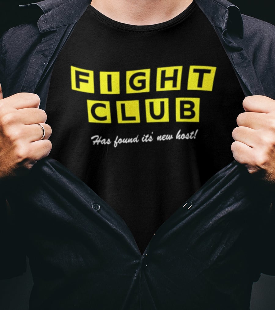 Fight Club Has Found Its New Host Yellow Lettering T-Shirt