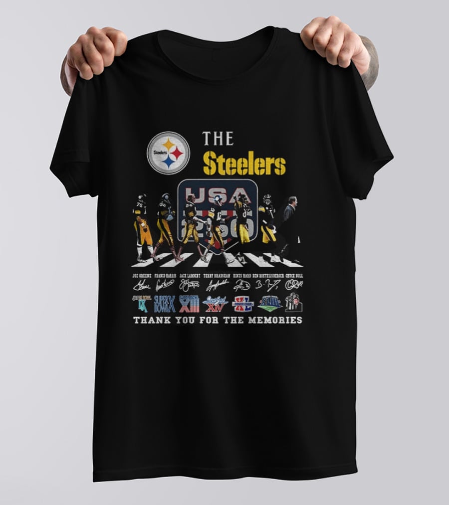 The Steelers Legends USA Super Bowl Thank You For The Memories T-Shirt