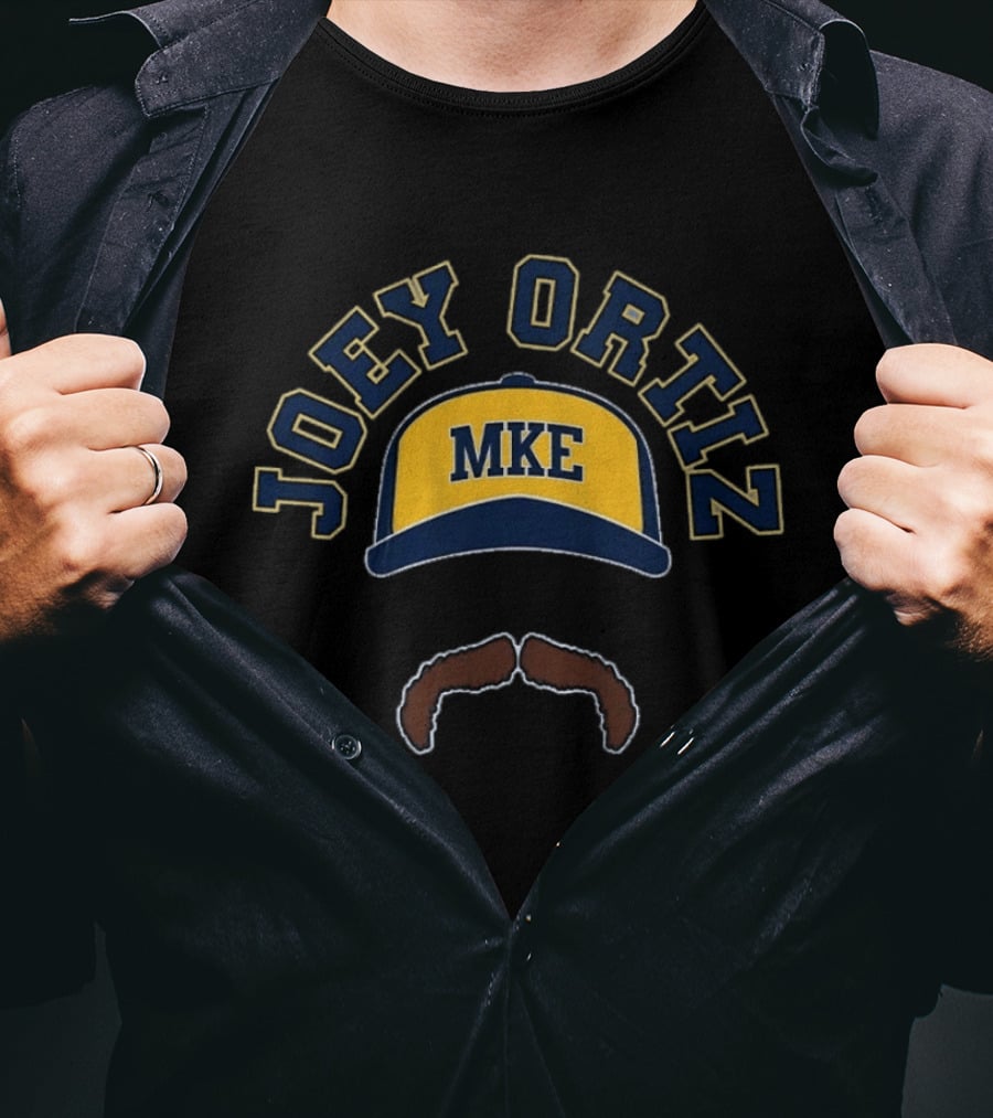 Joey Ortiz MKE Cap Mustache T-Shirt