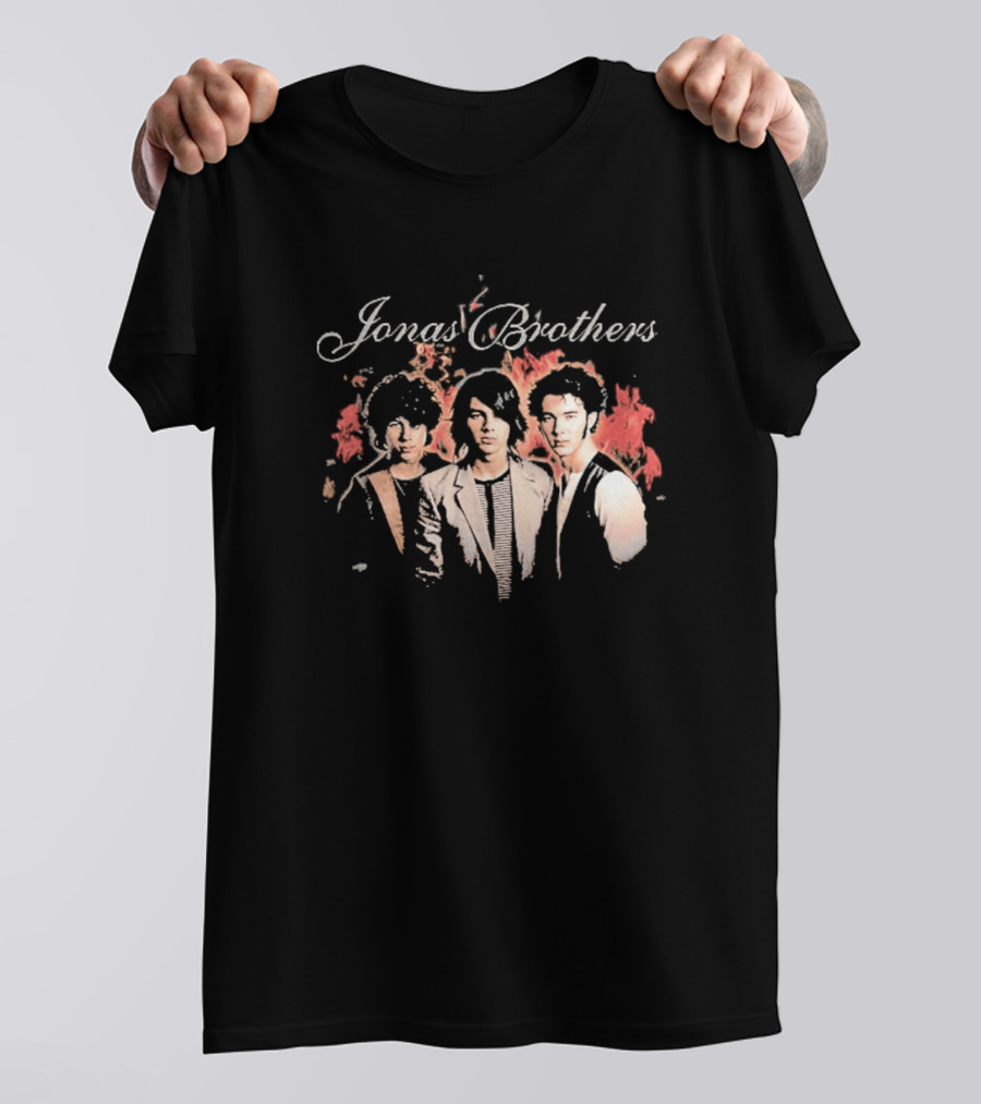 Jonas Brothers Burning Up All Over Again Tour 2026 Throwback Photo T-Shirt