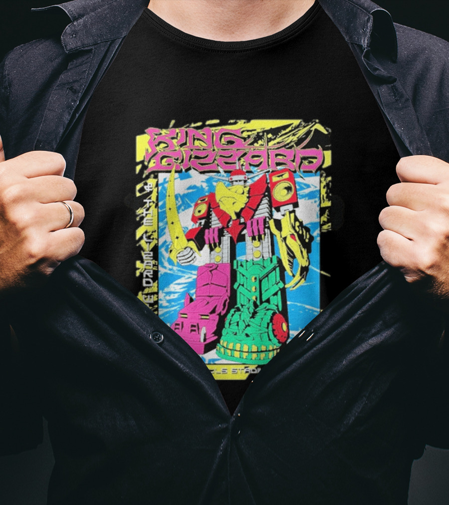 King Gizzard And The Lizard Wizard Queens New York 2026 Forest Hills Stadium August 20 Robot T-Shirt