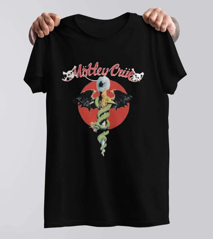 Motley Crue Dr. Feelgood Medical Caduceus Bat Logo Toddler 2026 T-Shirt