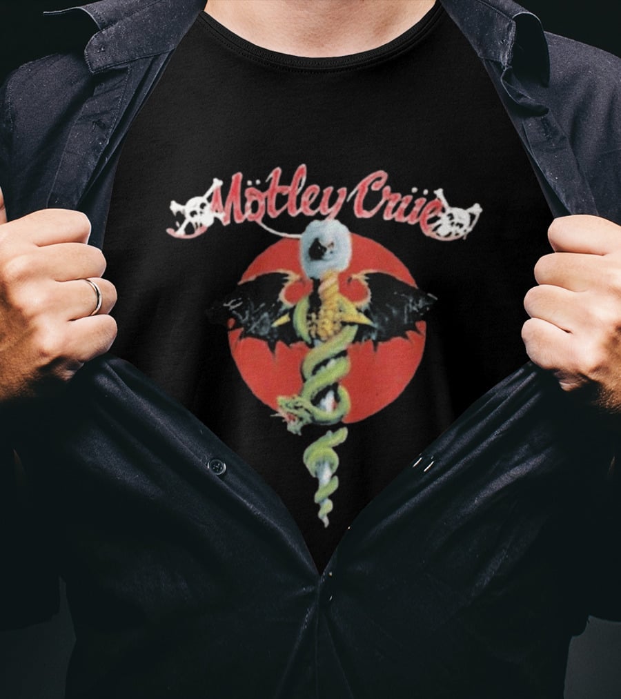 Motley Crue Dr. Feelgood Medical Caduceus Bat Logo Toddler 2026 T-Shirt