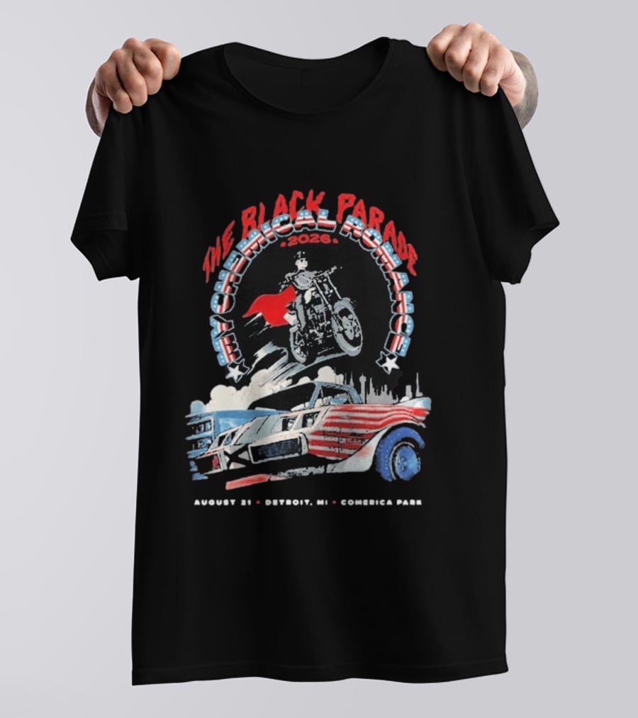 The Black Parade My Chemical Romance 2026 Detroit MI Comerica Park August 21 T-Shirt