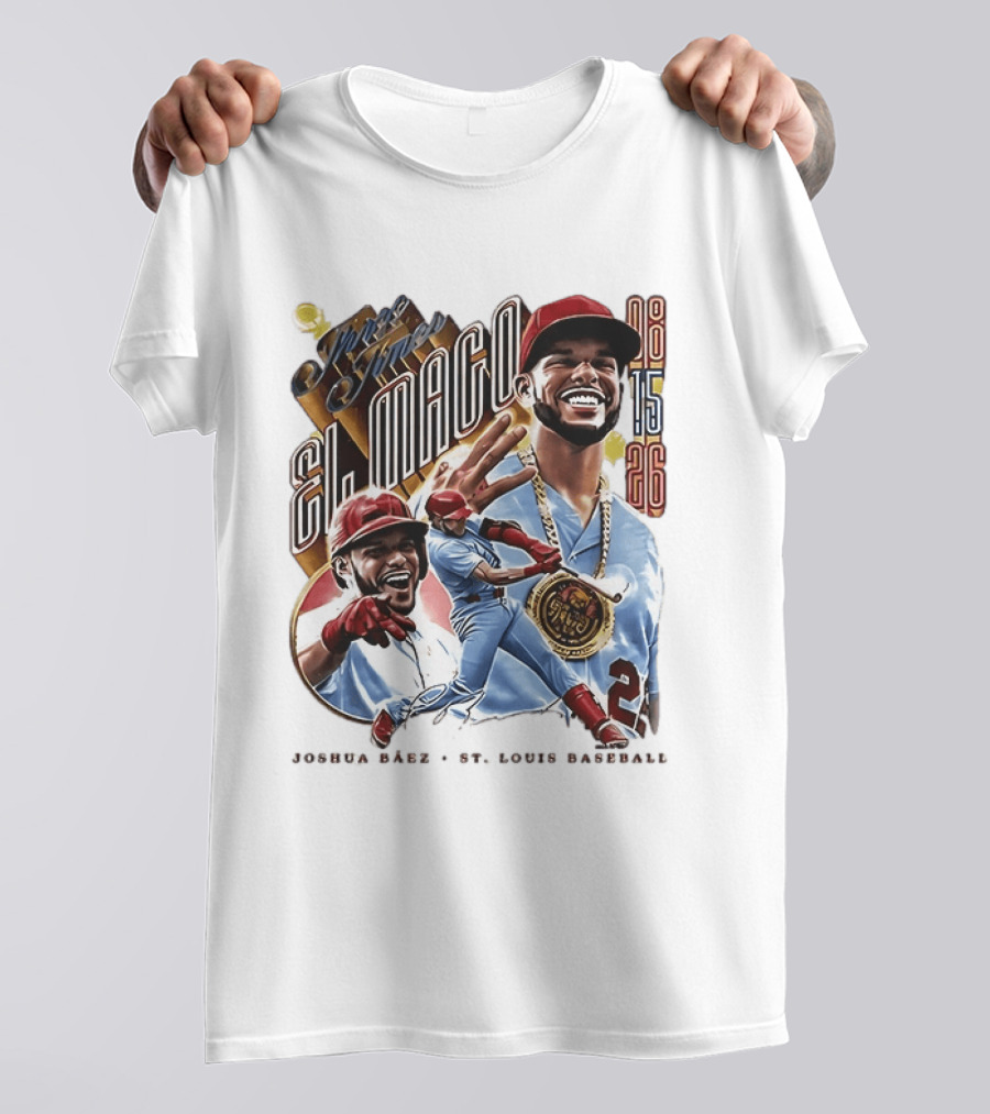 Joshua Baez El Mago 08 15 26 St Louis Baseball T-Shirt