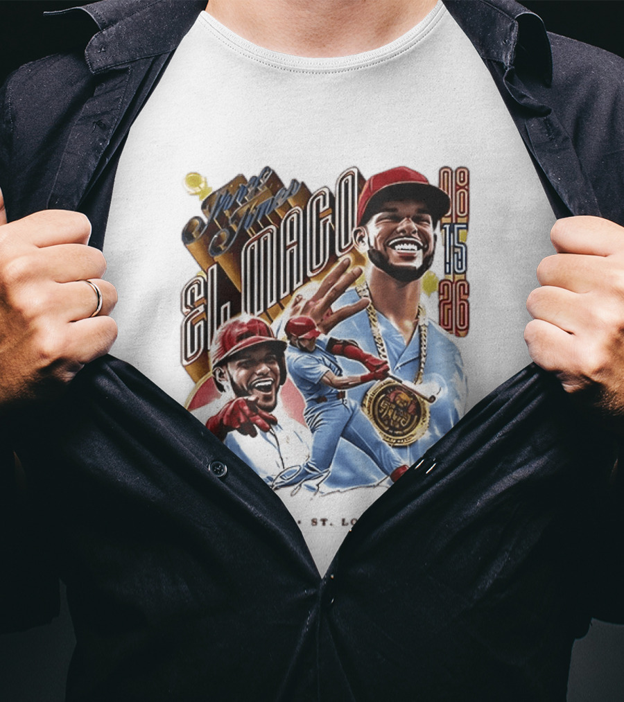 Joshua Baez El Mago 08 15 26 St Louis Baseball T-Shirt