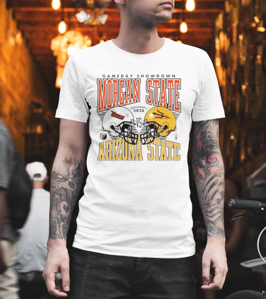 Gameday Showdown Morgan State Bears Vs Arizona State 2026 T-Shirt