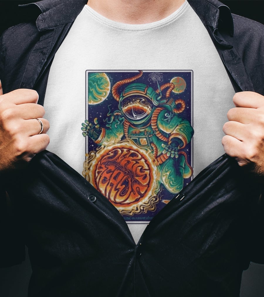 Dirty Heads Cosmic Astronaut Tour The Woodlands TX 8 23 2026 Psychedelic Space Adventure T-Shirt