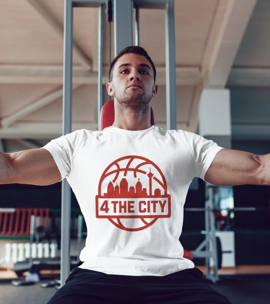Kingston Flemings Basketball City Skyline 4 The City T-Shirt