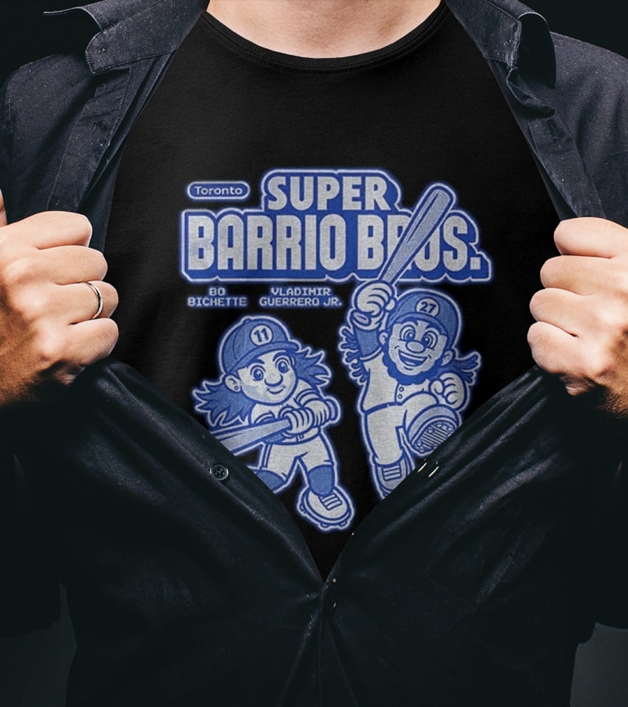 Toronto Super Barrio Bros Bo Bichette Vladimir Guerrero Jr 11 27 T-Shirt