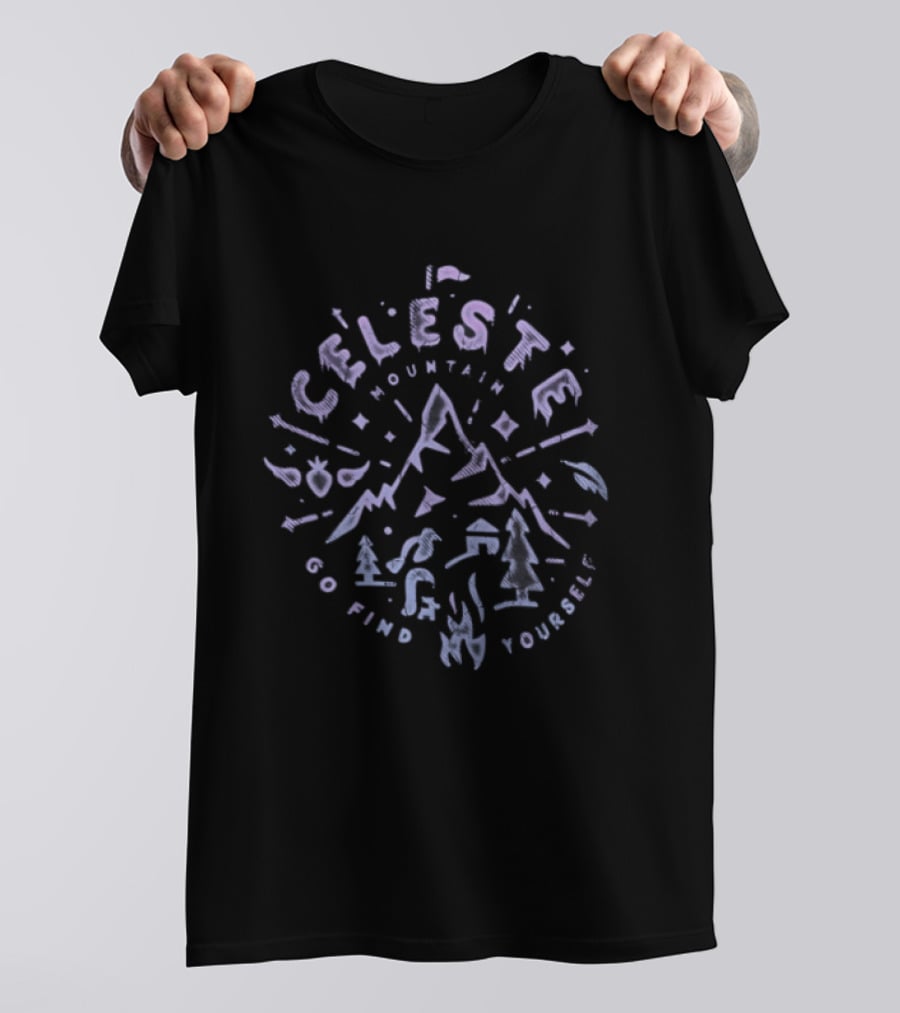Celeste Mountain Go Find Yourself Adventure Exploration T-Shirt