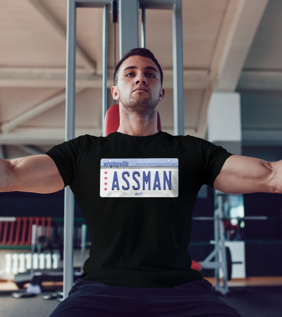 Wrigleyville Assman License Plate One Of The Best Pitchers In The Game T-Shirt