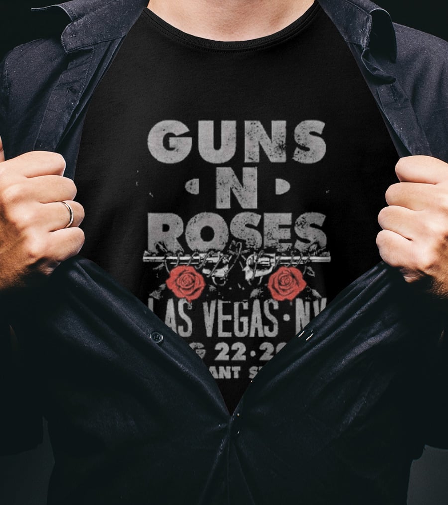 Guns N' Roses Las Vegas NV Allegiant Stadium August 22 2026 Event T-Shirt