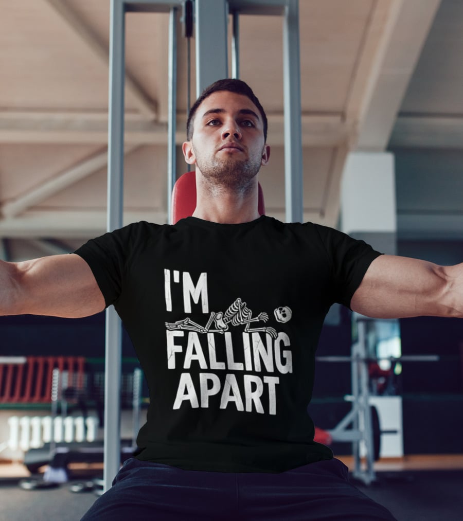 I'm Falling Apart Halloween Skeleton Sarcastic Humor T-Shirt