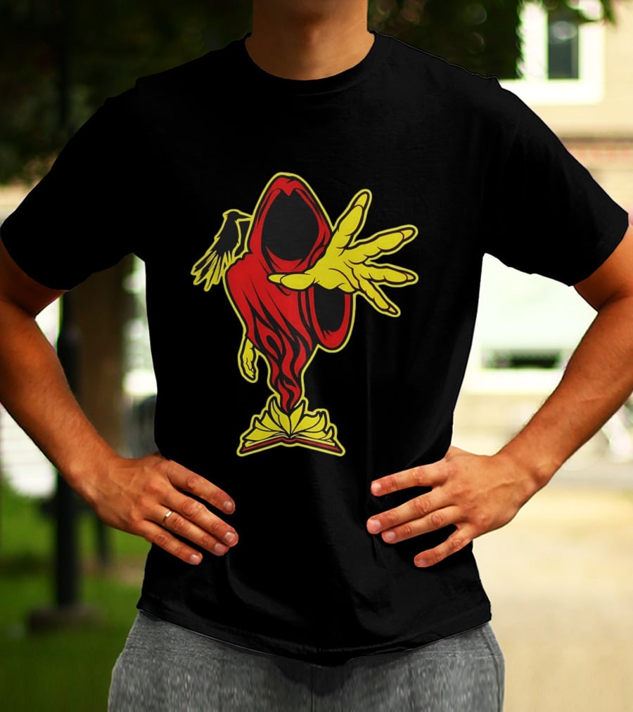 Insane Clown Posse Ringmaster Joker's Card Flame Hooded Figure T-Shirt
