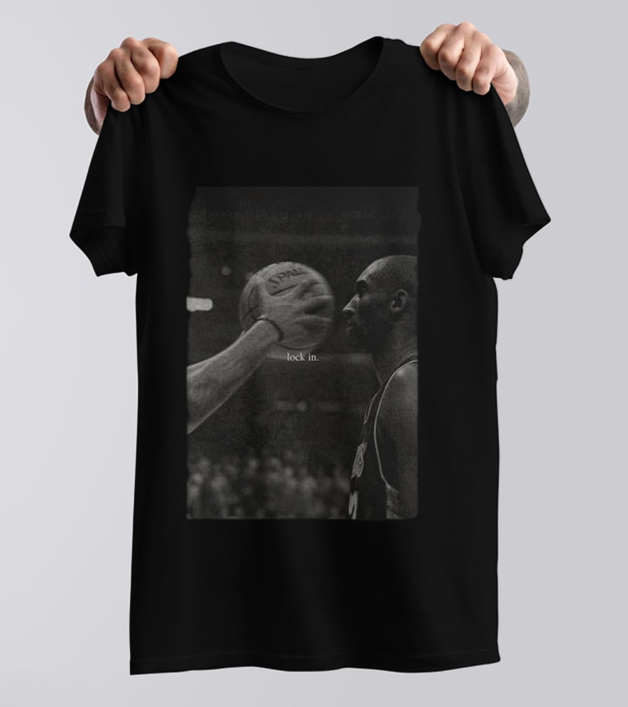 Lock In Kobe Bryant Spalding Basketball T-Shirt