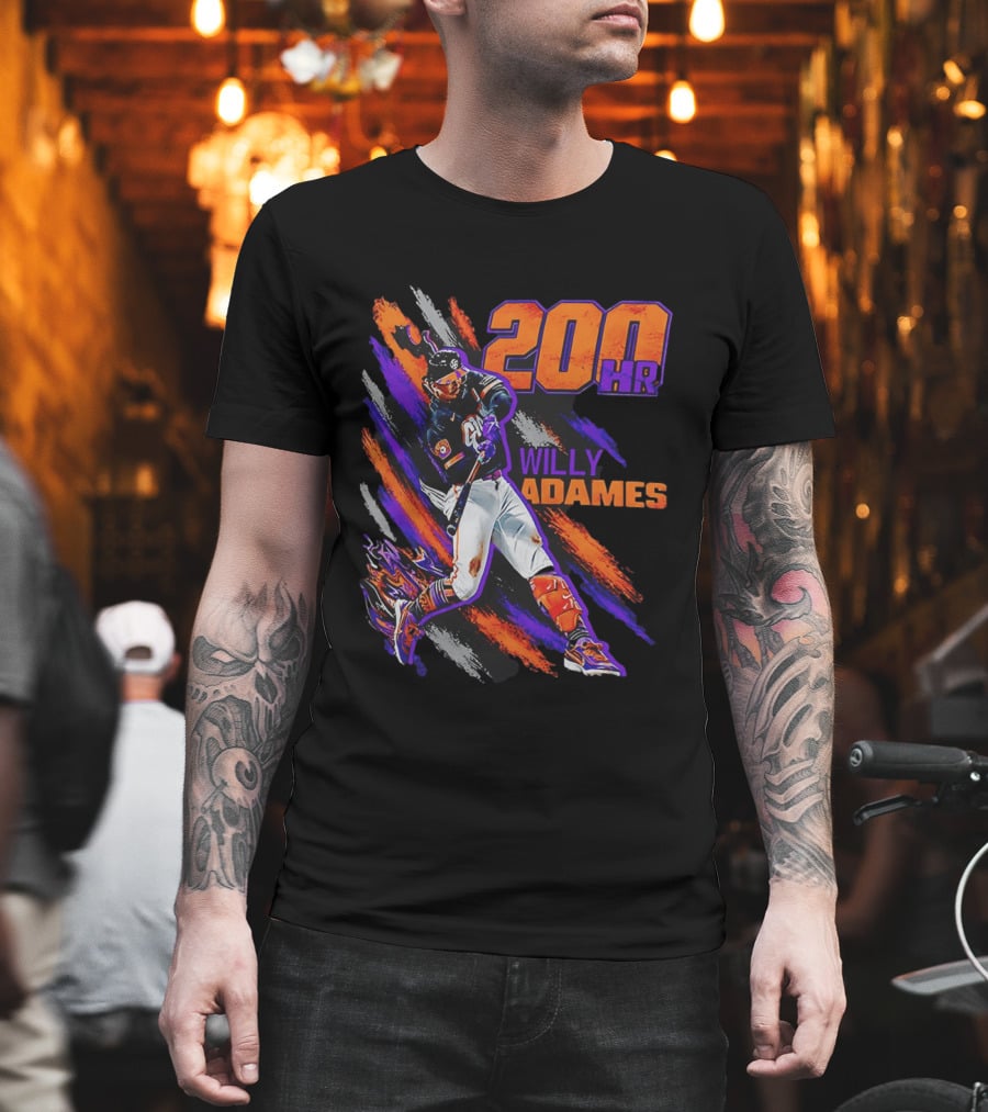 200 HR Willy Adames San Francisco Giants Baseball T-Shirt