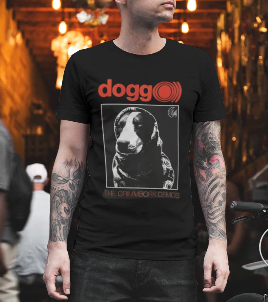 Dogg The Grimmbork Demos Monochrome Canine T-Shirt
