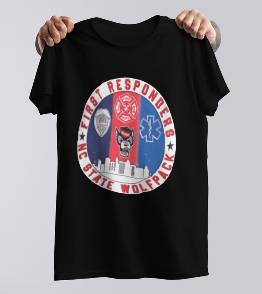First Responders NC State Wolfpack Emergency Services T-Shirt