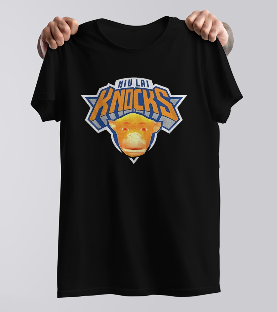 Niu Lai Knocks Basketball New York Knicks Collaboration T-Shirt