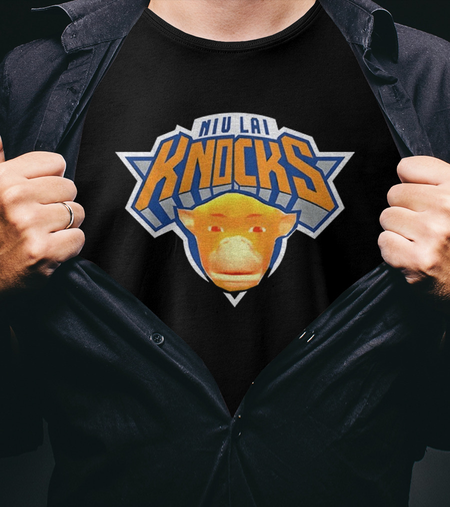 Niu Lai Knocks Basketball New York Knicks Collaboration T-Shirt