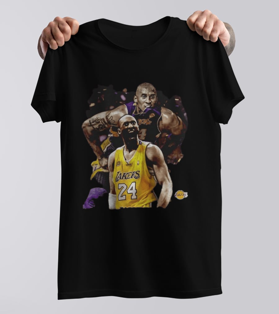 Kobe Bryant Los Angeles Lakers Number 24 Iconic Basketball Legend T-Shirt