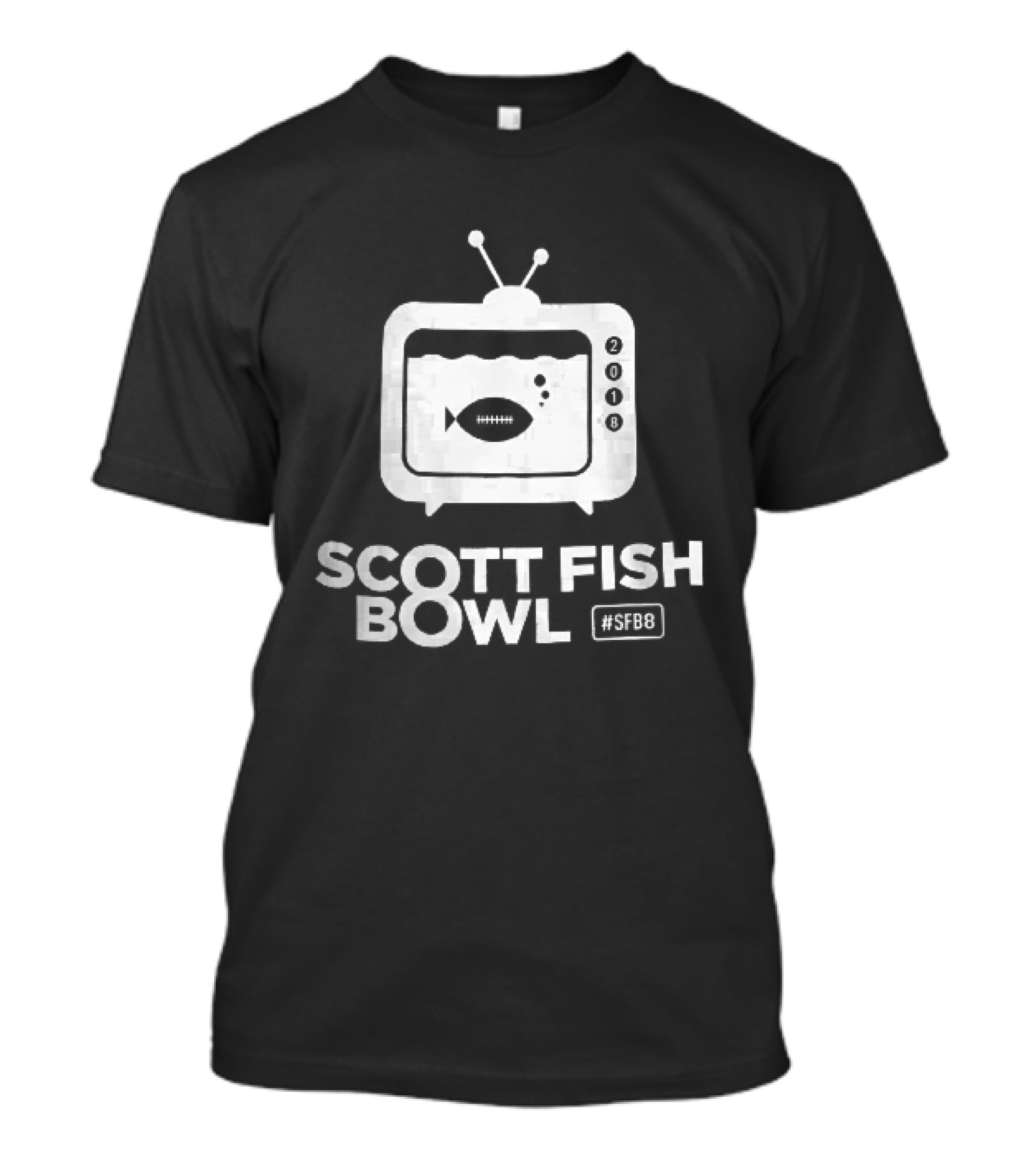 Scott Fish Bowl SFB8 2018 TV Aquarium Pigskin Bubbles T-Shirt