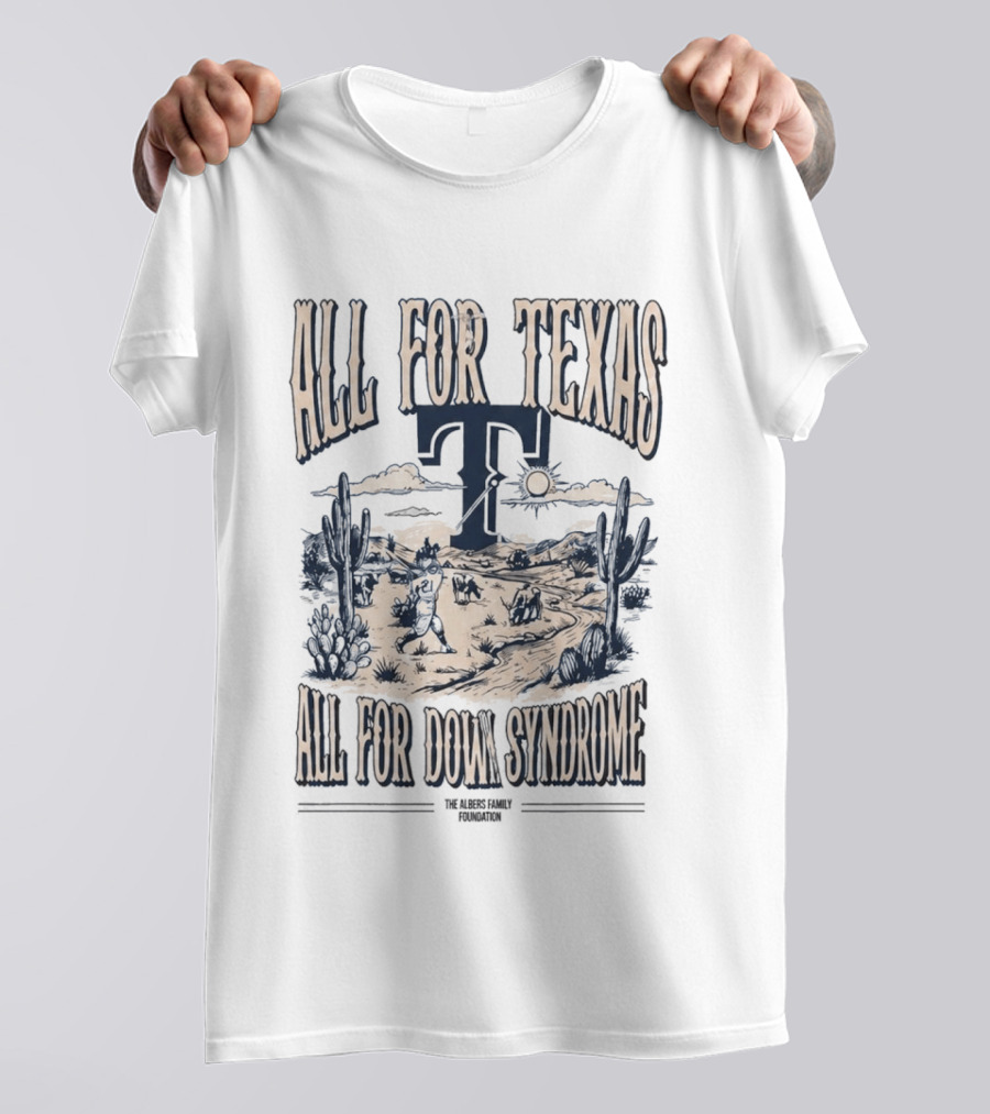 All For Texas Support Down Syndrome Awareness Iconic Western T-Shirt
