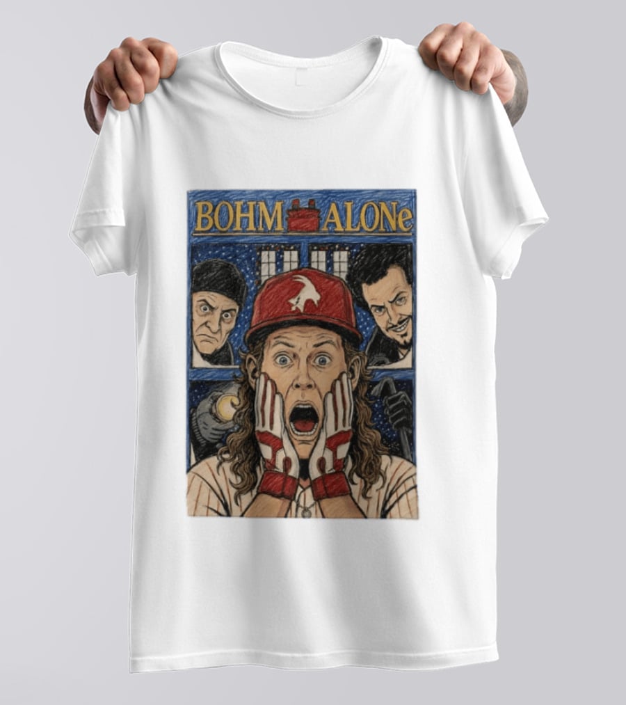 Bohm Alone Alec Bohm Philadelphia Phillies Home Alone T-Shirt
