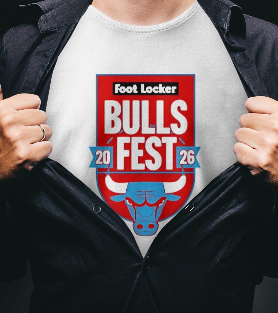 Chicago Bulls Fest 2026 Foot Locker Event T-Shirt