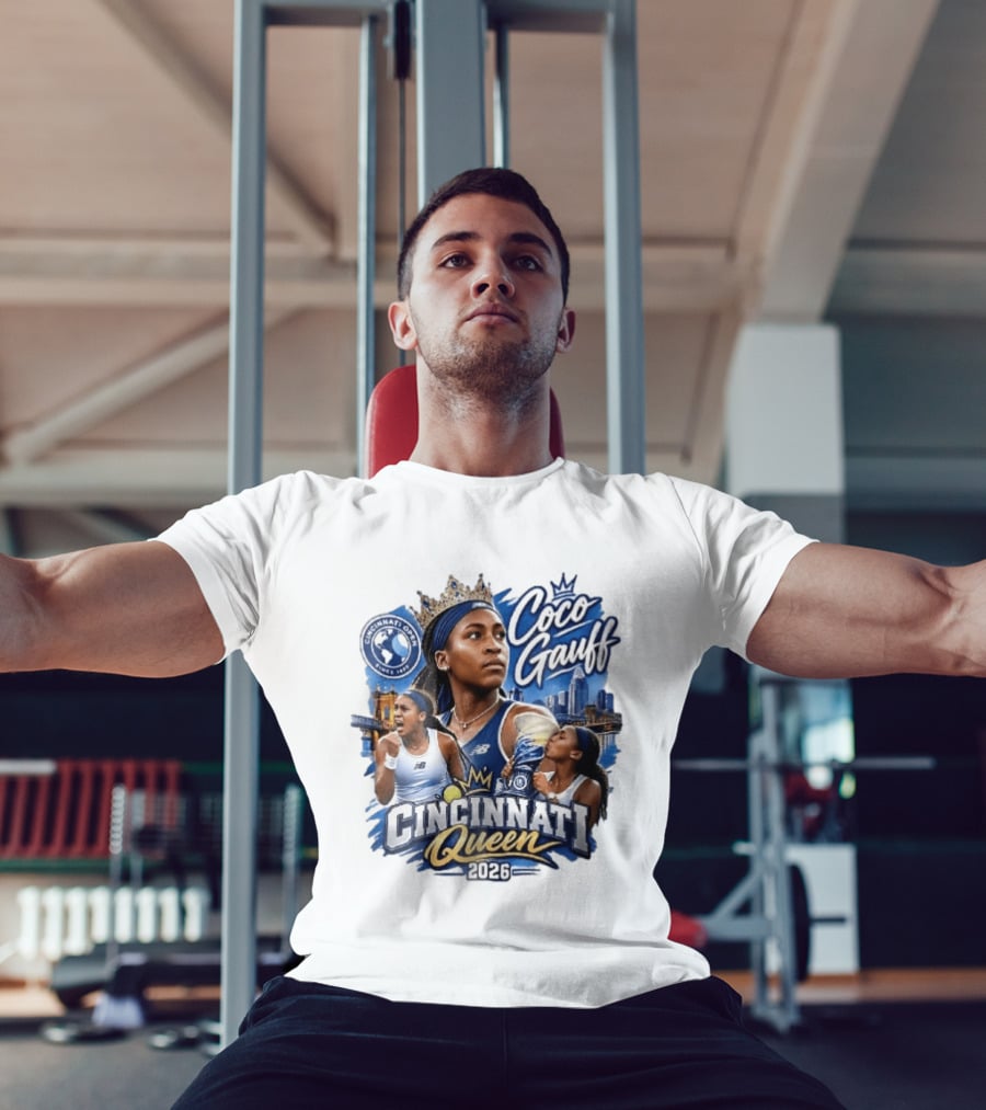 Coco Gauff Cincinnati Queen 2026 Tennis Champion Crowned Skyline T-Shirt