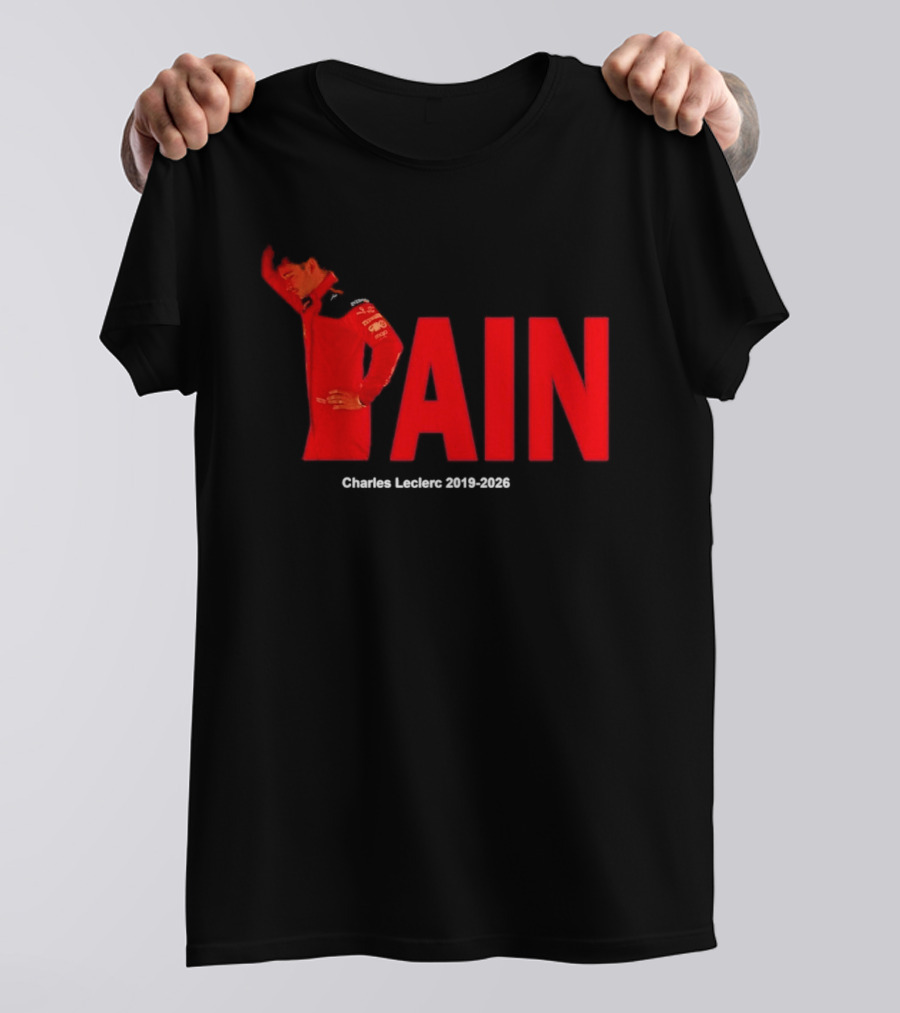 Charles Leclerc 2019 2026 Pain Formula 1 Ferrari Insights T-Shirt